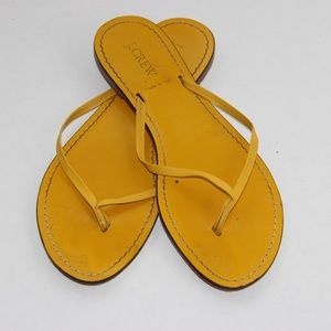 J.Crew Yellow Thong Sandals